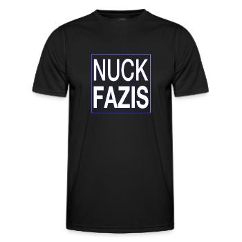 NUCK FAZIS - Männer Funktions-T-Shirt - Schwarz - Vorne - AI Model Male 178 dark (178cm)