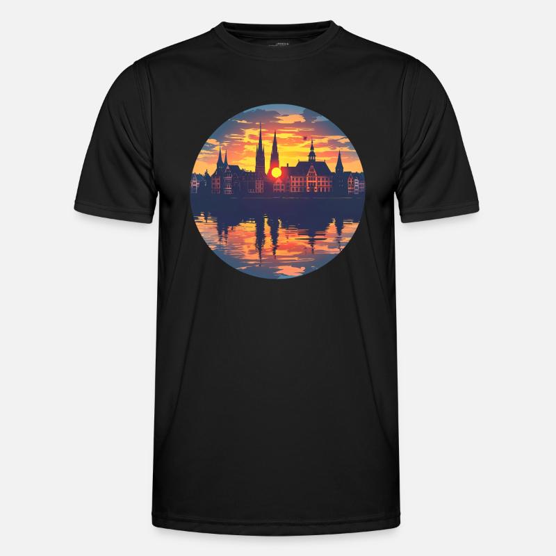 Freiburg Skyline Men's Functional T-Shirt