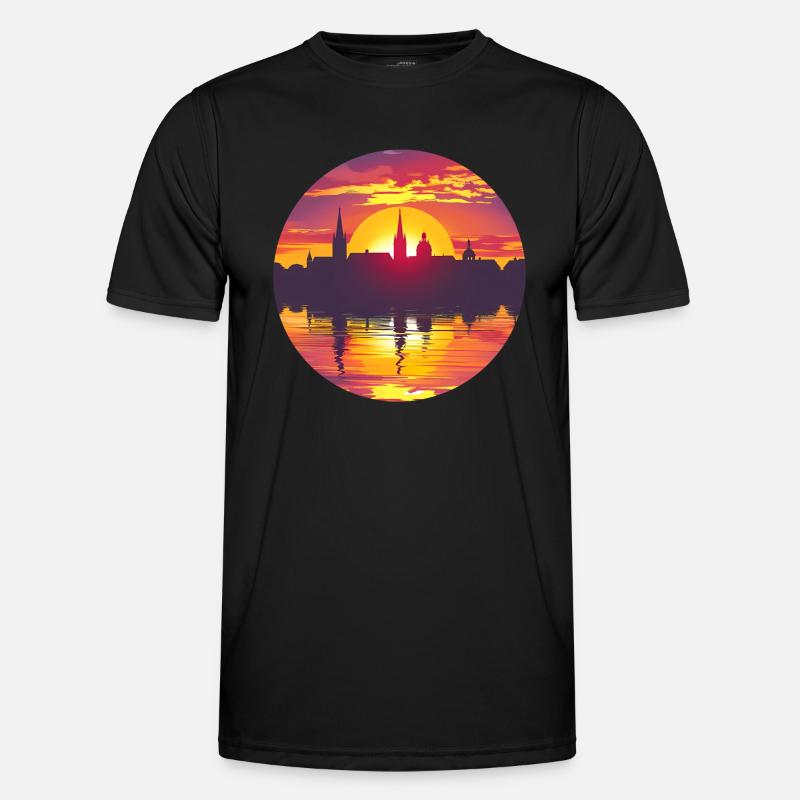 Fürth Skyline - Men's Functional T-Shirt - black