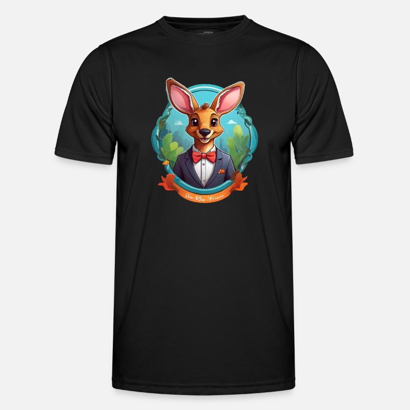 Lustiges Comic Känguru Männer Funktions-T-Shirt