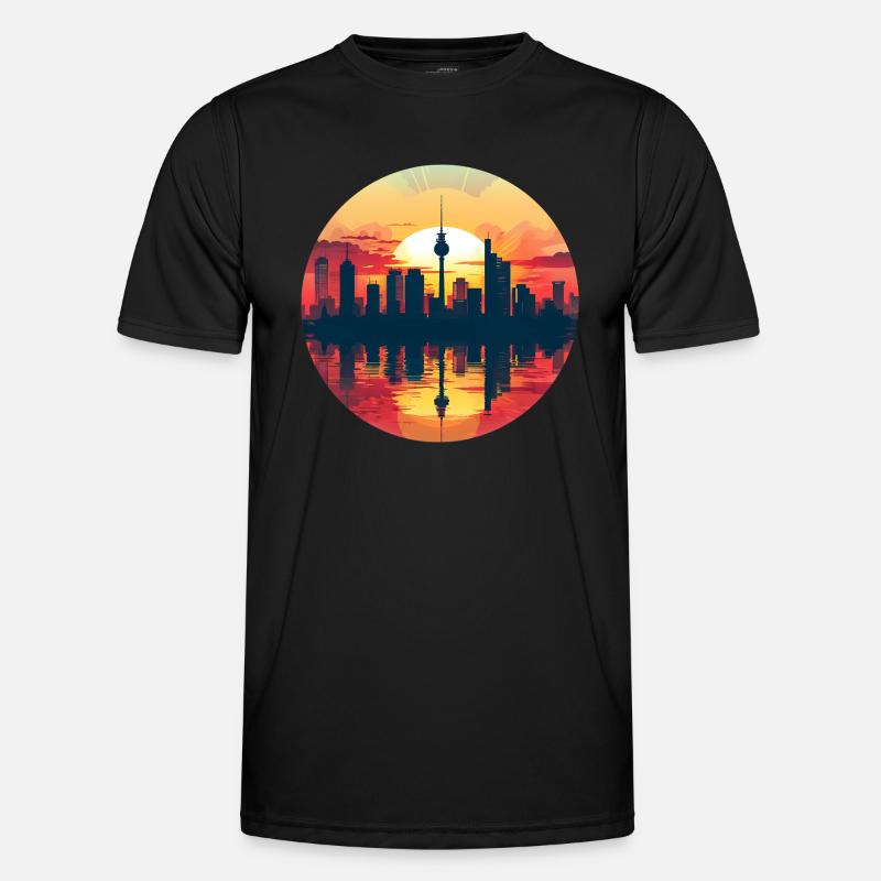 Stuttgart Skyline Männer Funktions-T-Shirt