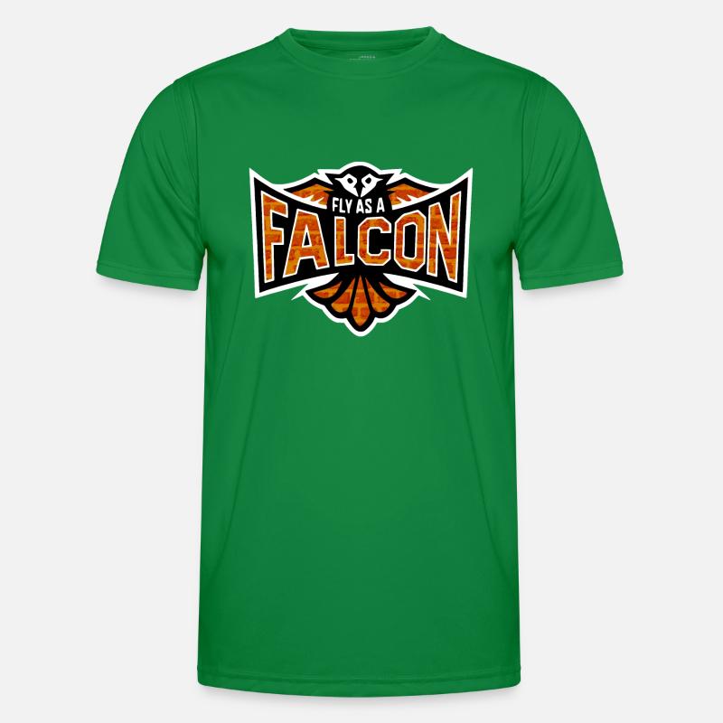 Fly As A Falcon - Red Brick Men's Functional T-Shirt