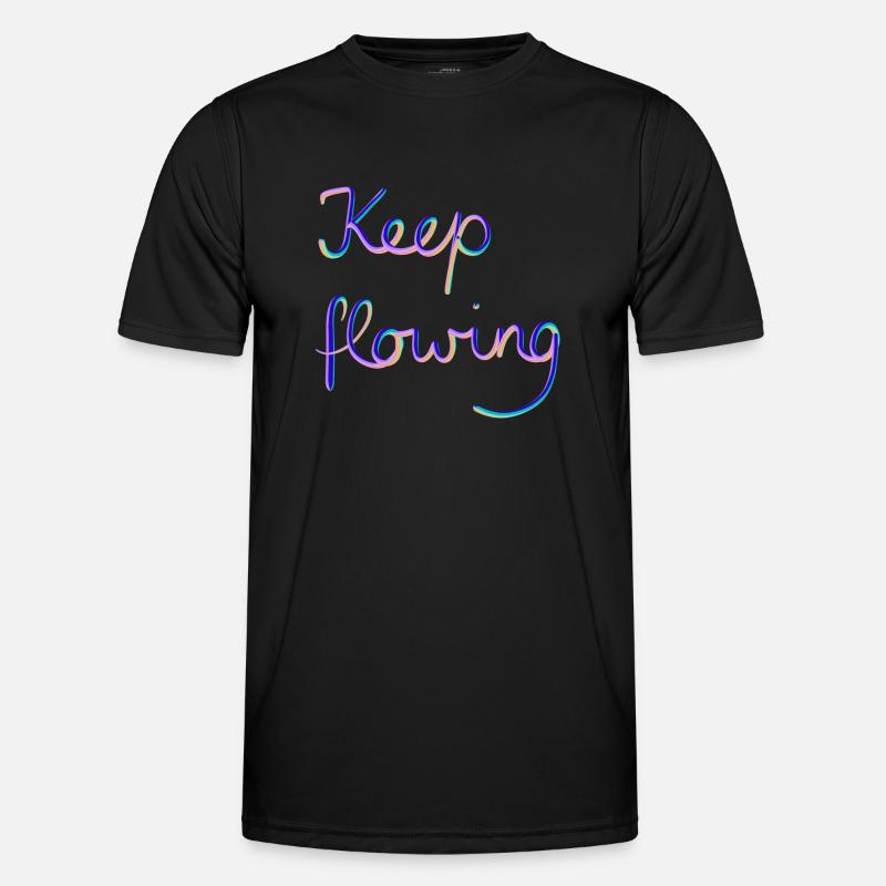 Keep flowing - Men's Functional T-Shirt - black