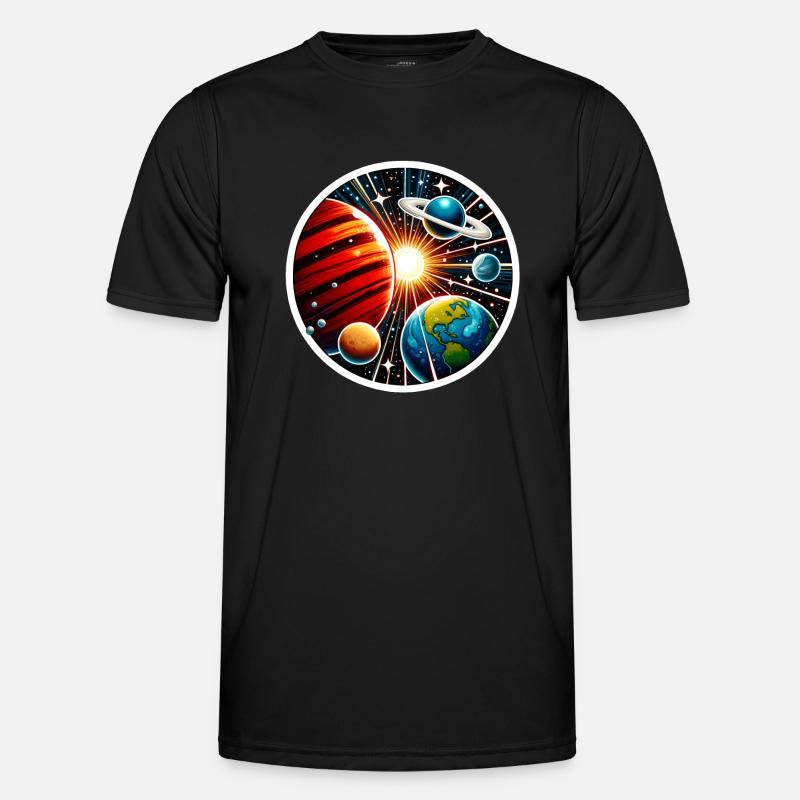 Solar system - Men's Functional T-Shirt - black