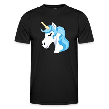 Regenbogen Einhorn Unicorn Rainbow Pferd LGBTQ 1 - Männer Funktions-T-Shirt - Schwarz - Vorne - AI Model Male 178 dark (178cm)