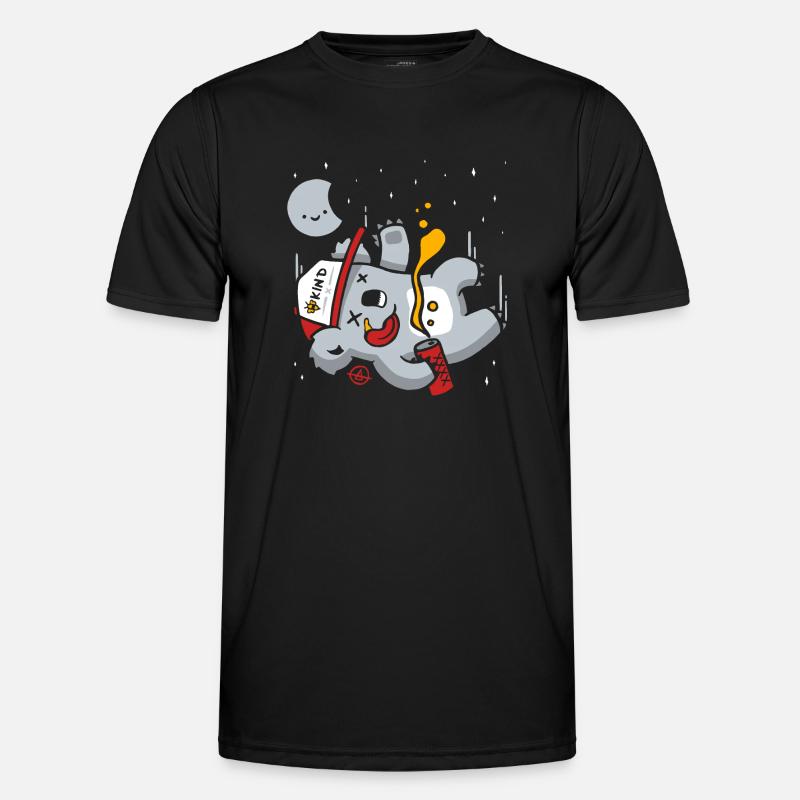 Schläfriger Koala oder betrunkener Dropbear? - Männer Funktions-T-Shirt - Schwarz