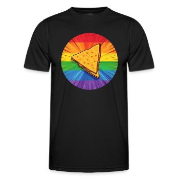 LGBTQ Nacho - Men's Functional T-Shirt - black - Front - AI Model Male 178 dark (178cm)