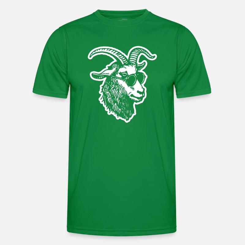 Ziege Steinbock Ziegenbock Männer Funktions-T-Shirt