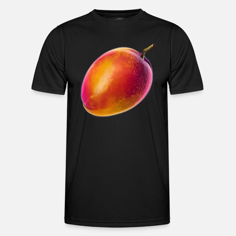 Vaporwave Mango - Männer Funktions-T-Shirt - Schwarz