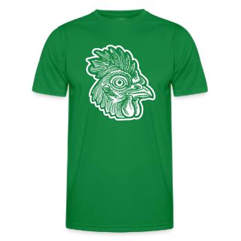 Chicken Chicken Coop - Men's Functional T-Shirt - kelly green - Front - AI Model Male 178 dark (178cm)