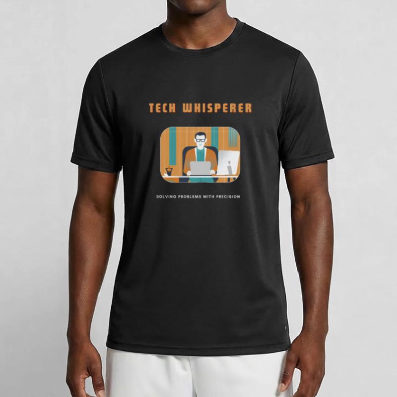 Tech Whisperer Solving Problems Männer Funktions-T-Shirt