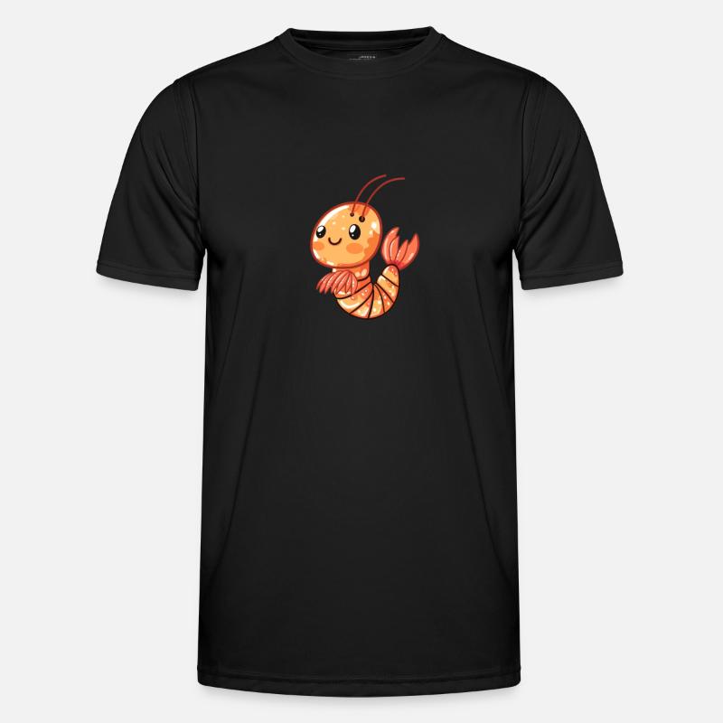 Glückliche Garnele Männer Funktions-T-Shirt