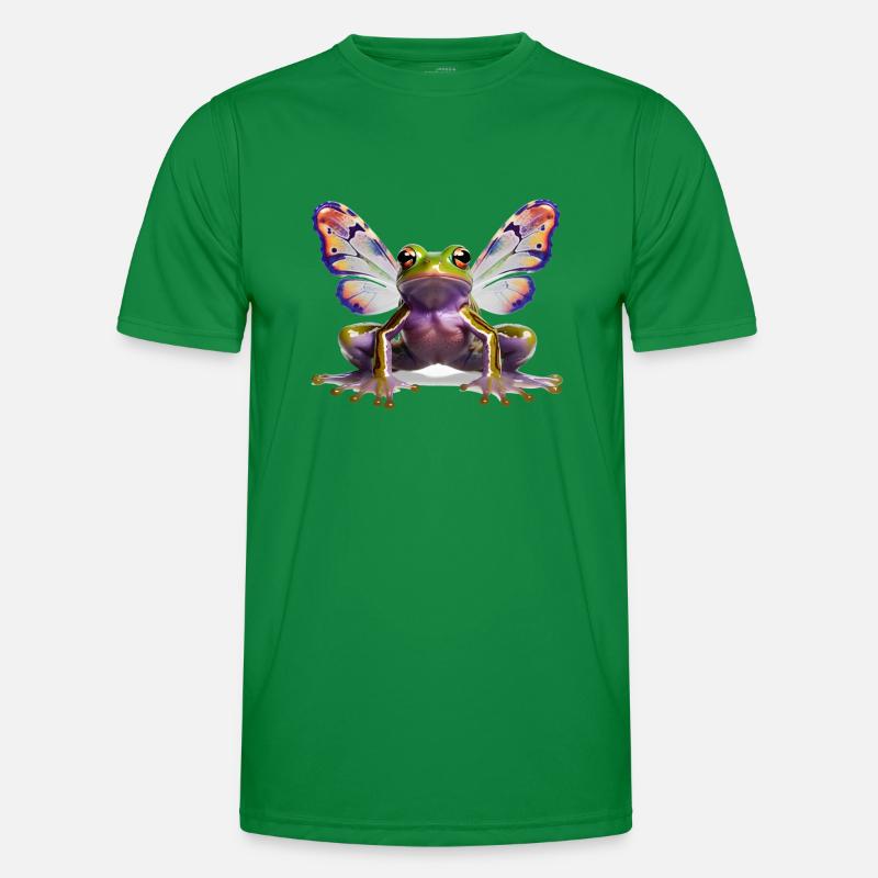 Psychedelic Goa Butterfly Frog Men's Functional T-Shirt