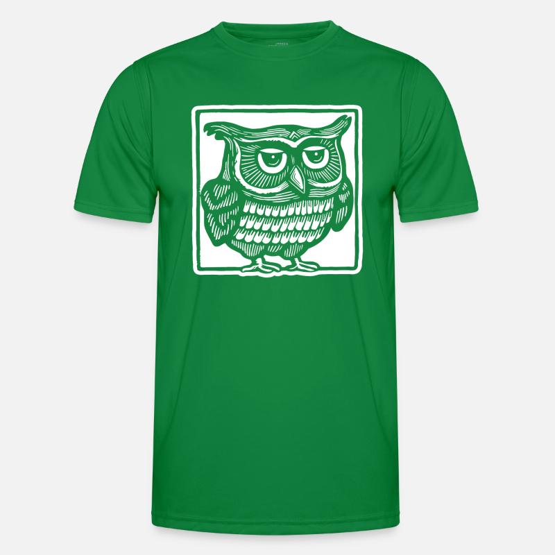 Eule Männer Funktions-T-Shirt