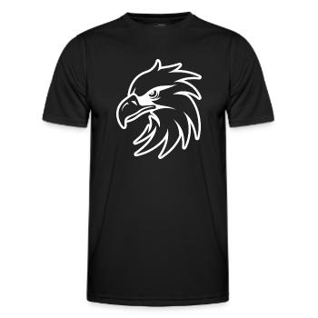 Eagle Eagle Head - Men's Functional T-Shirt - black - Front - AI Model Male 178 dark (178cm)
