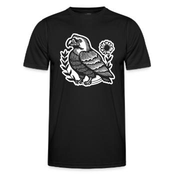 Eagle Eagle Head - Men's Functional T-Shirt - black - Front - AI Model Male 178 dark (178cm)