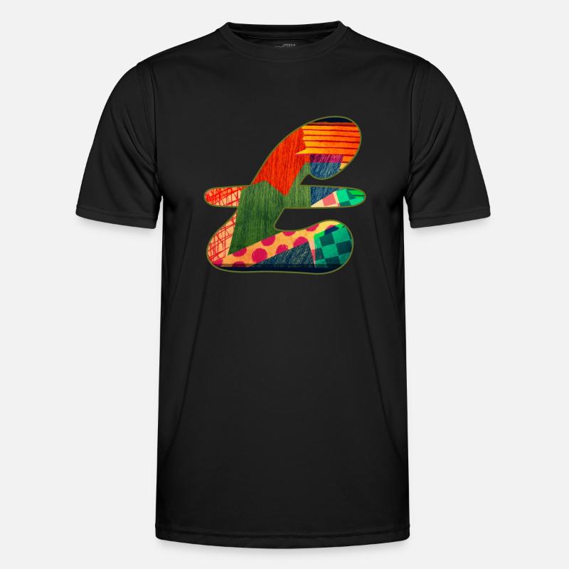 Abstract Pattern in Vibrant Colors Men's Functional T-Shirt