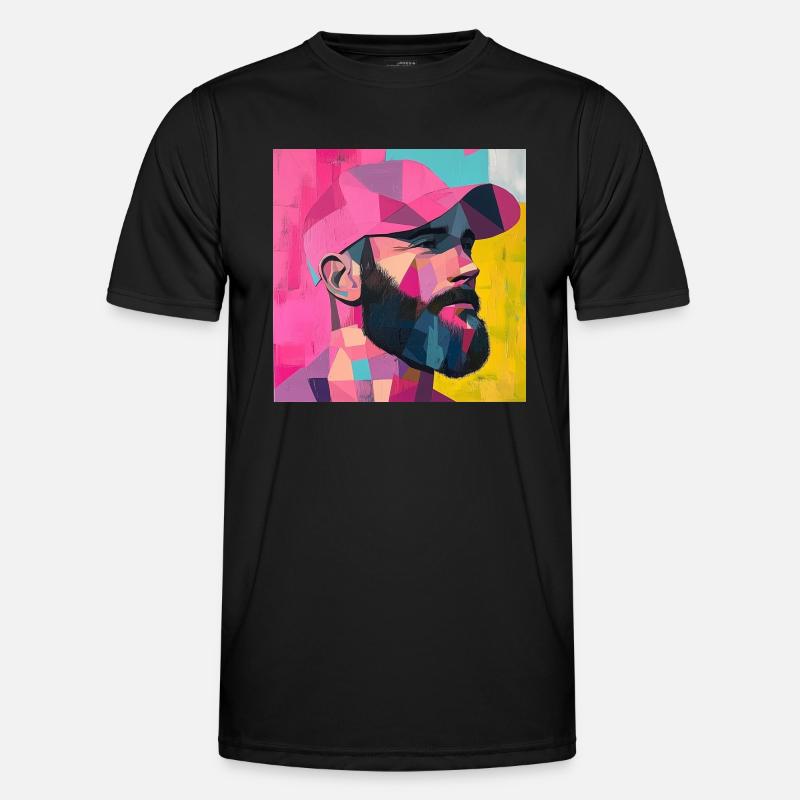 Full beard Men's Functional T-Shirt