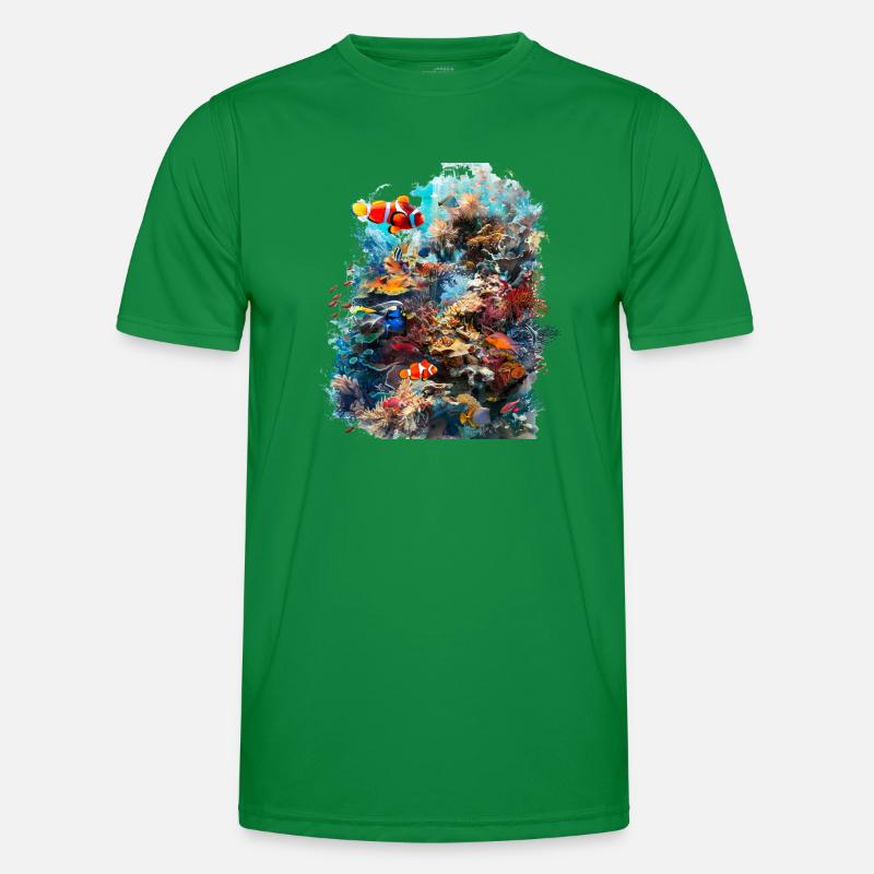 Tiny coral polyps form entire reefs Men's Functional T-Shirt