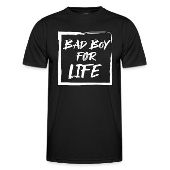 Bad Boy for life - Men's Functional T-Shirt - black - Front - AI Model Male 178 dark (178cm)