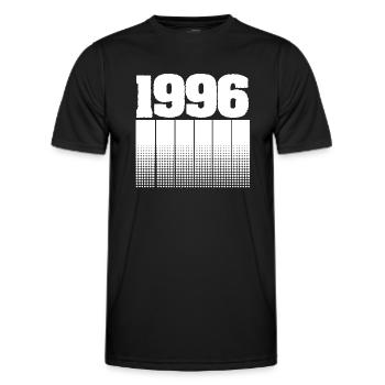 1996 1996 - Männer Funktions-T-Shirt - Schwarz - Vorne - AI Model Male 178 dark (178cm)