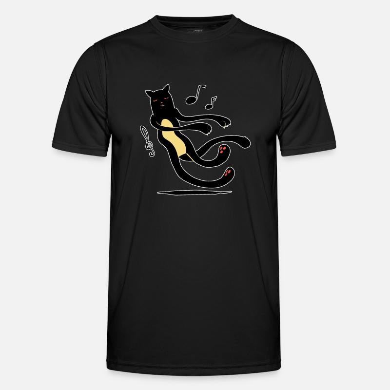 The Soft Cat Dance - Men's Functional T-Shirt - black