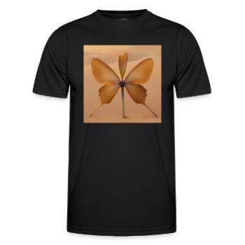 Wüstenblüte Desert Bloom - Men's Functional T-Shirt - black - Front - AI Model Male 178 dark (178cm)