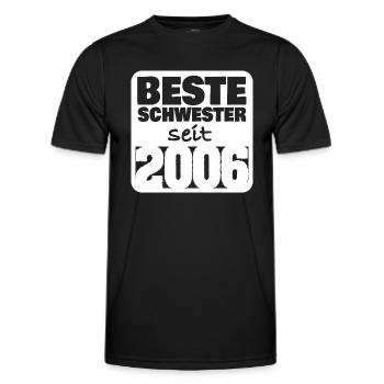Family 2006 - Men's Functional T-Shirt - black - Front - AI Model Male 178 dark (178cm)