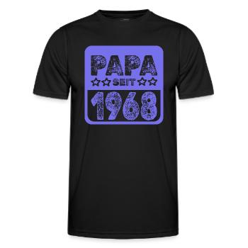 seit 1968 - Männer Funktions-T-Shirt - Schwarz - Vorne - AI Model Male 178 dark (178cm)