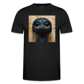 Außerirdisches Haustier - Männer Funktions-T-Shirt - Schwarz - Vorne - AI Model Male 178 dark (178cm)