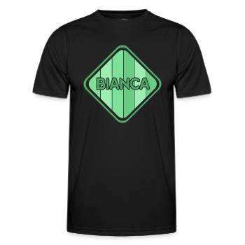 Geschenk für Bianca - Männer Funktions-T-Shirt - Schwarz - Vorne - AI Model Male 178 dark (178cm)