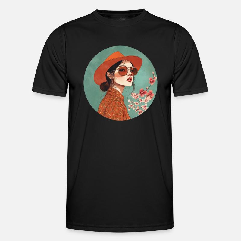 Stylish elegance: Timeless boho chic! - Men's Functional T-Shirt - black