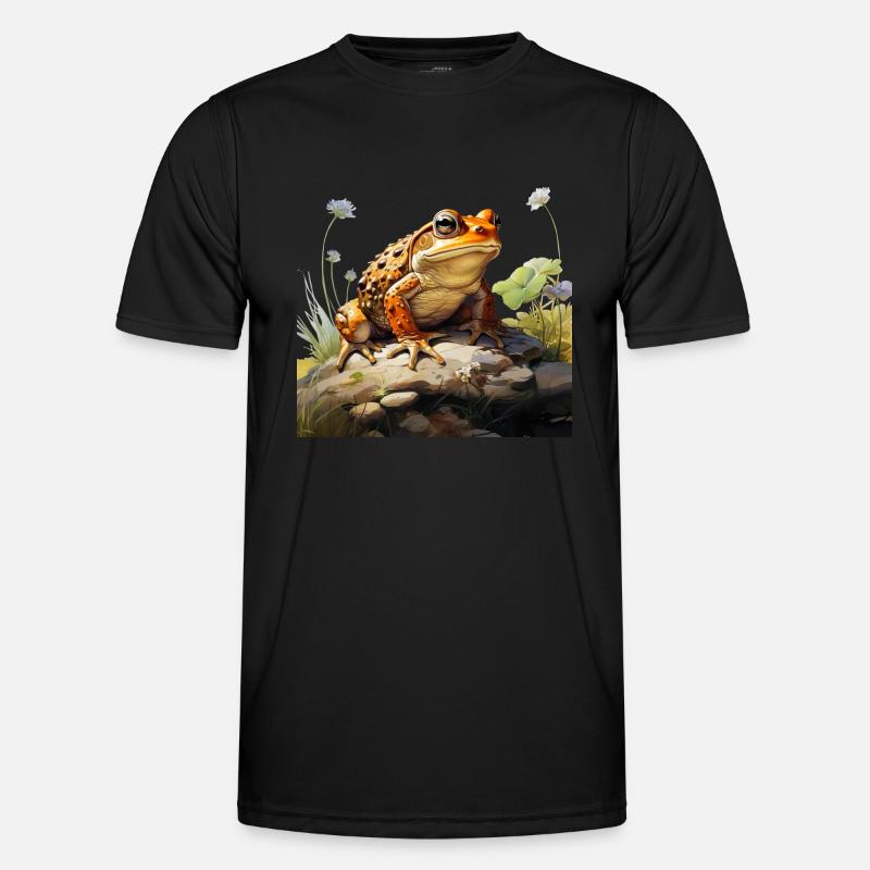 Toad in lurking position - Men's Functional T-Shirt - black