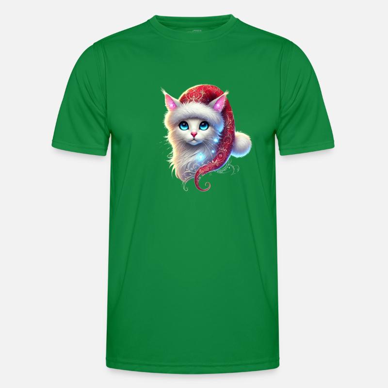 Chat de Noël T-shirt sport Homme