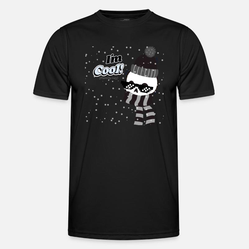 I´m Cool! (literally, help) - Men's Functional T-Shirt - black