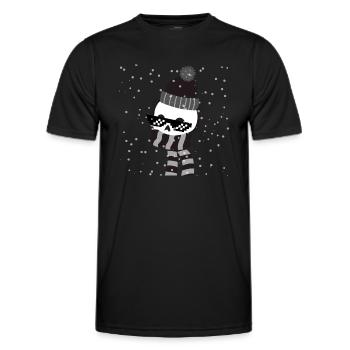 Squelette froid et froid - T-shirt sport Homme - noir - Devant - AI Model Male 178 dark (178cm)