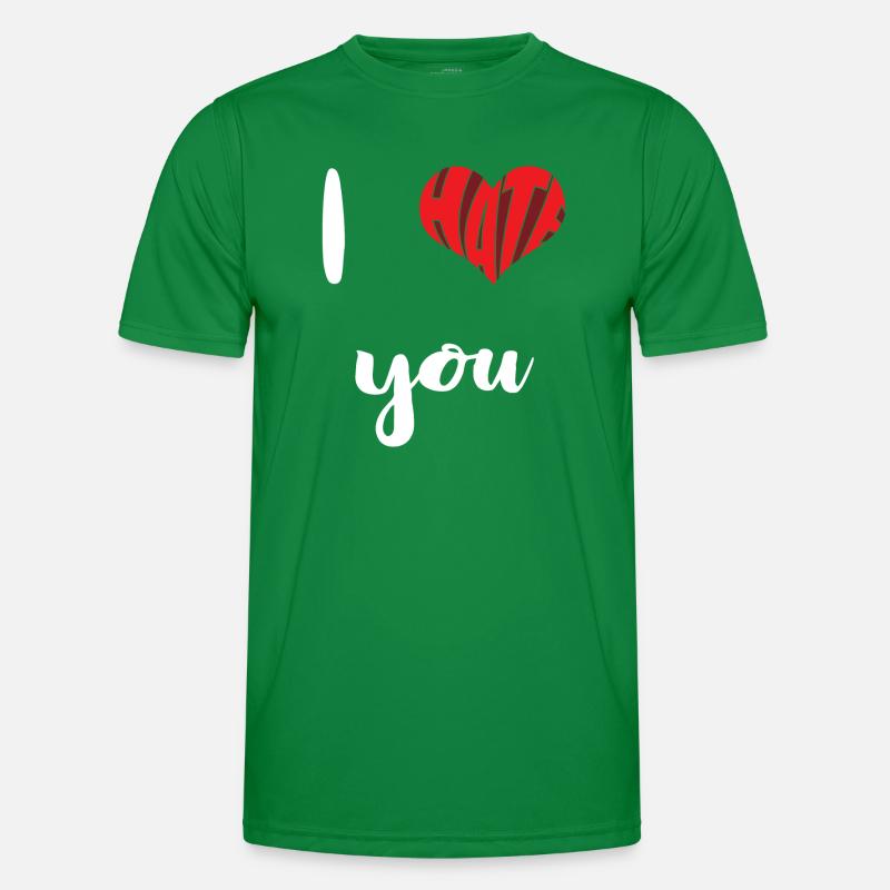 Hate You Stop Hate Anti Hate Männer Funktions-T-Shirt