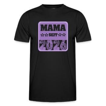 Mum 2026 - Men's Functional T-Shirt - black - Front - AI Model Male 178 dark (178cm)