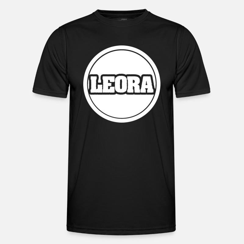 First name Leora - Men's Functional T-Shirt - black