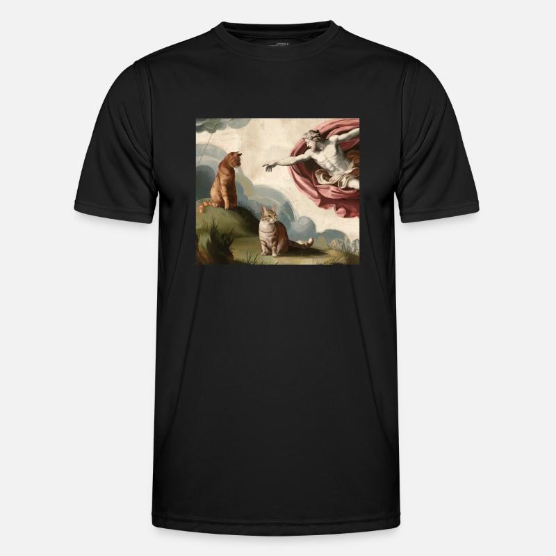 Michelangelo Chat T-shirt sport Homme