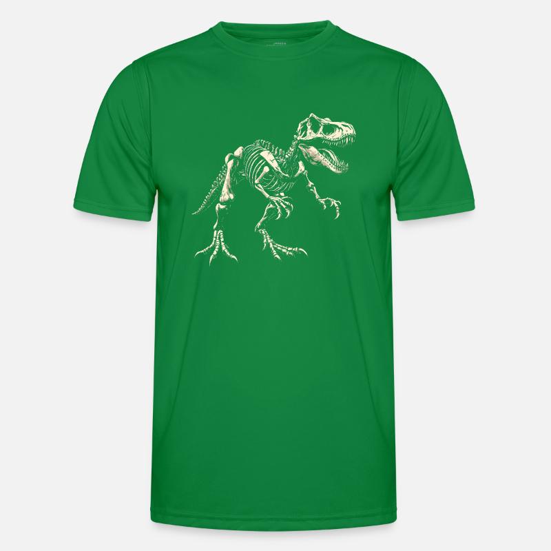 T-Rex Skeleton Dinosaur Dino Men's Functional T-Shirt