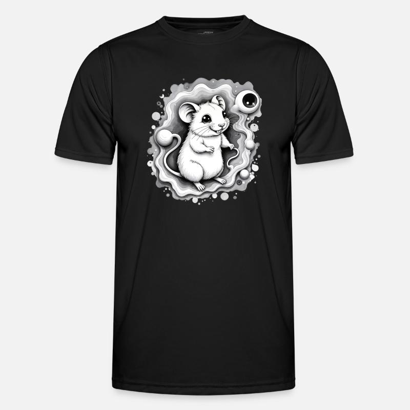Space Hamster - Men's Functional T-Shirt - black