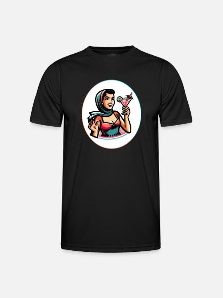 Sixties Woman - Men's Functional T-Shirt - black