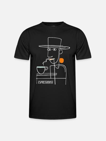 Espressionist - Espresso - Coffee Drink - Men's Functional T-Shirt - black