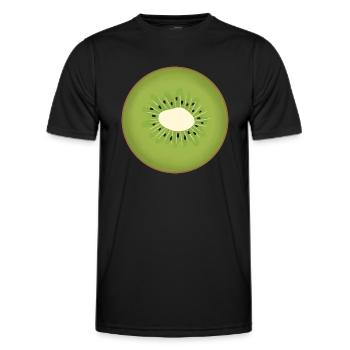 Kiwi-Schnitte - Männer Funktions-T-Shirt - Schwarz - Vorne - AI Model Male 178 dark (178cm)