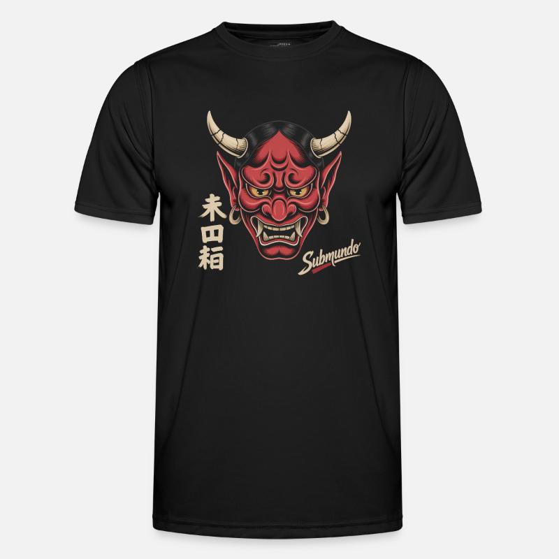 Japanese mask - Men's Functional T-Shirt - black