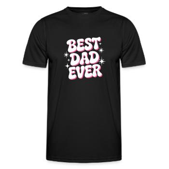 Bester Vater aller Zeiten - Männer Funktions-T-Shirt - Schwarz - Vorne - AI Model Male 178 dark (178cm)
