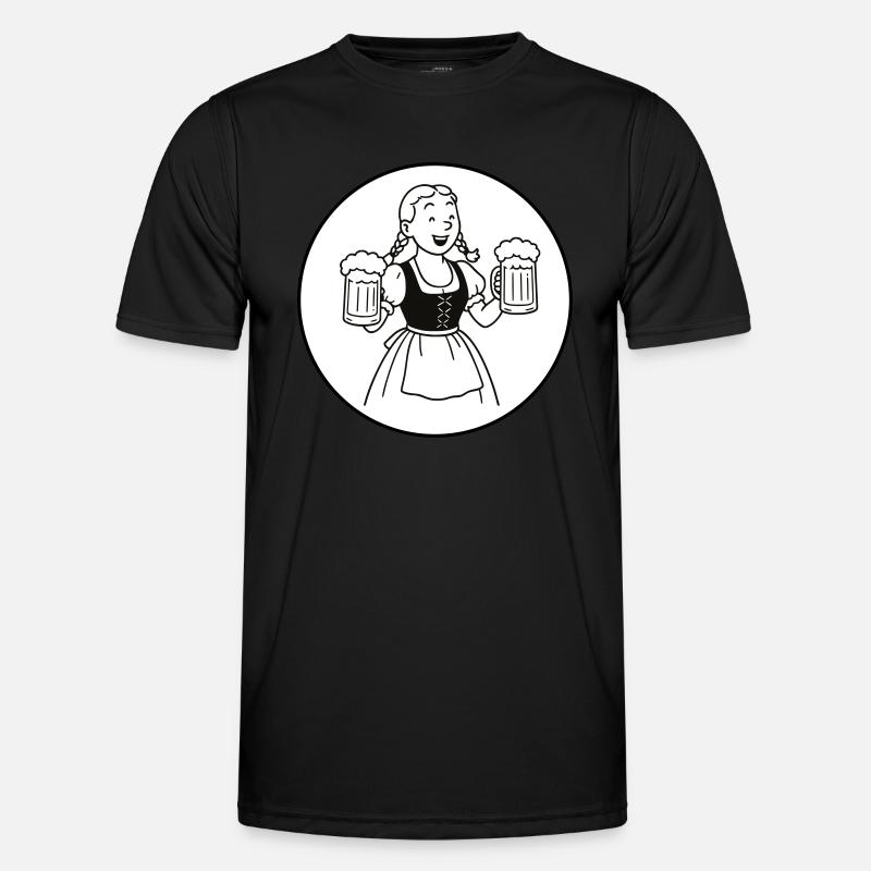 Bier mädchen Männer Funktions-T-Shirt