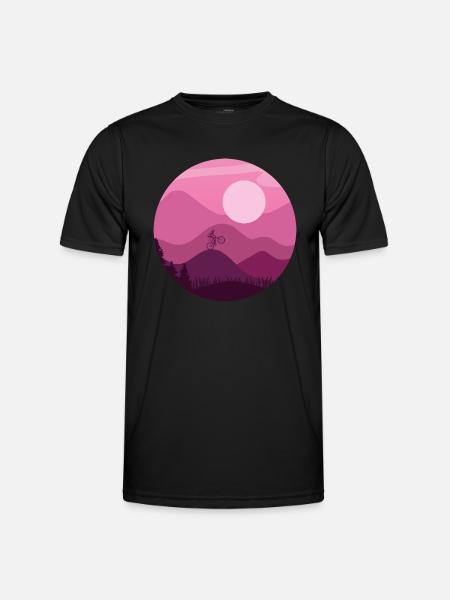 Mountain Biker - Men's Functional T-Shirt - black