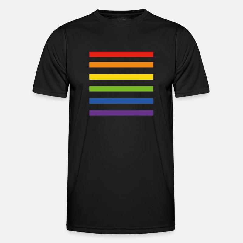 Regenbogenfahne Männer Funktions-T-Shirt